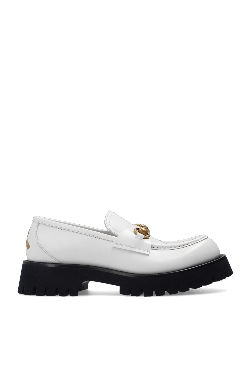 Cream on sale gucci loafers